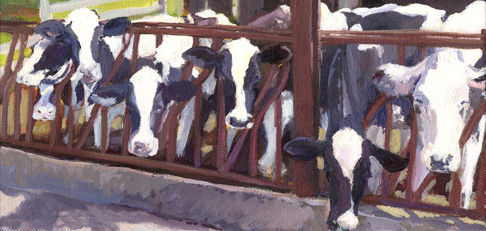 Good and Friendly. Painting by Lorraine Skelskey-Chapin.