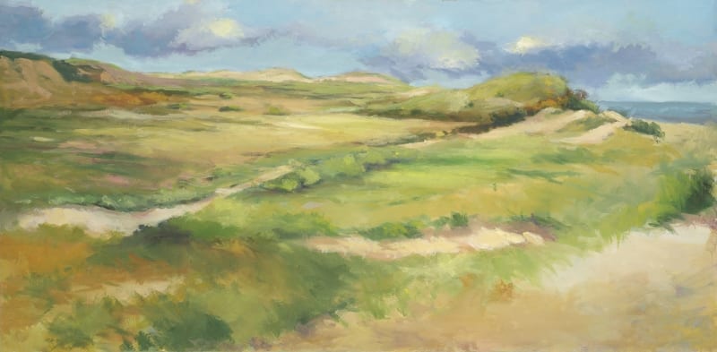 Head of the Meadow Beach. Head of the Meadow Beach, Truro. Oil, 60x46 inches. Painting by Lorraine Skelskey-Chapin.
