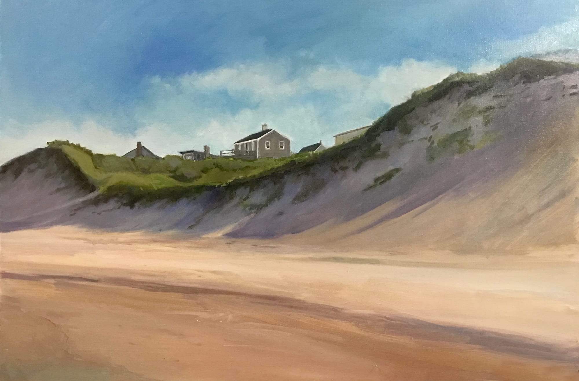 Living on a Prayer. Oil, 20x30 inches. Painting by Lorraine Skelskey-Chapin.