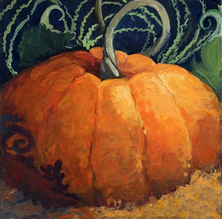 Pumpkin Pie. Painting by Lorraine Skelskey-Chapin.