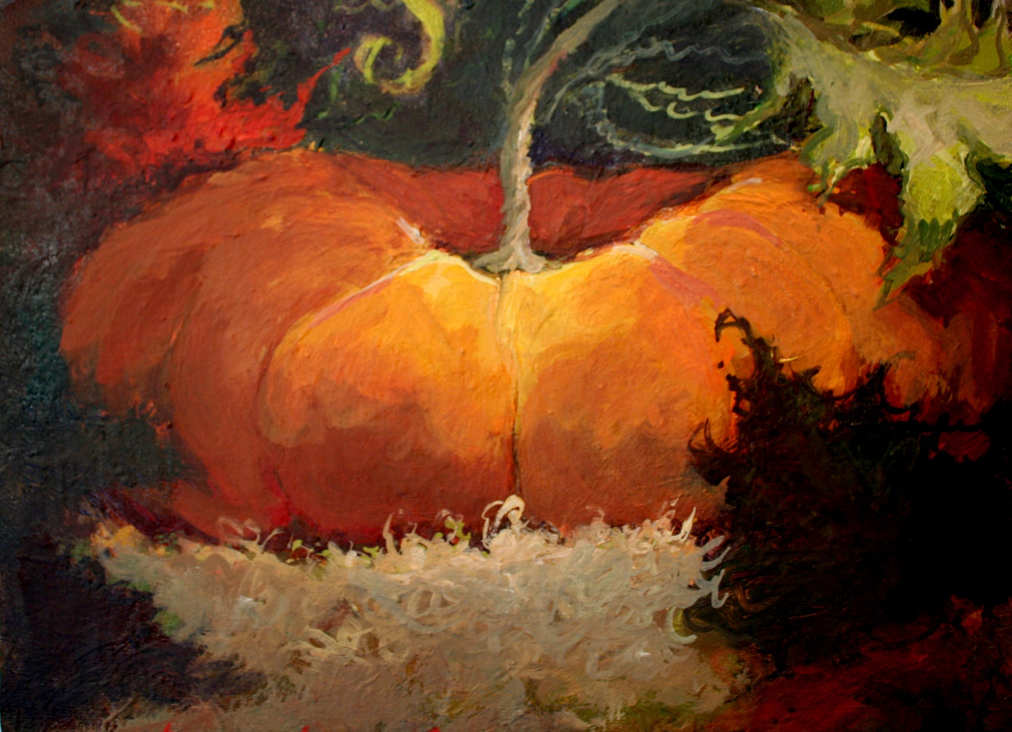 Spooky. Oil, 8x10 inches. Painting by Lorraine Skelskey-Chapin.