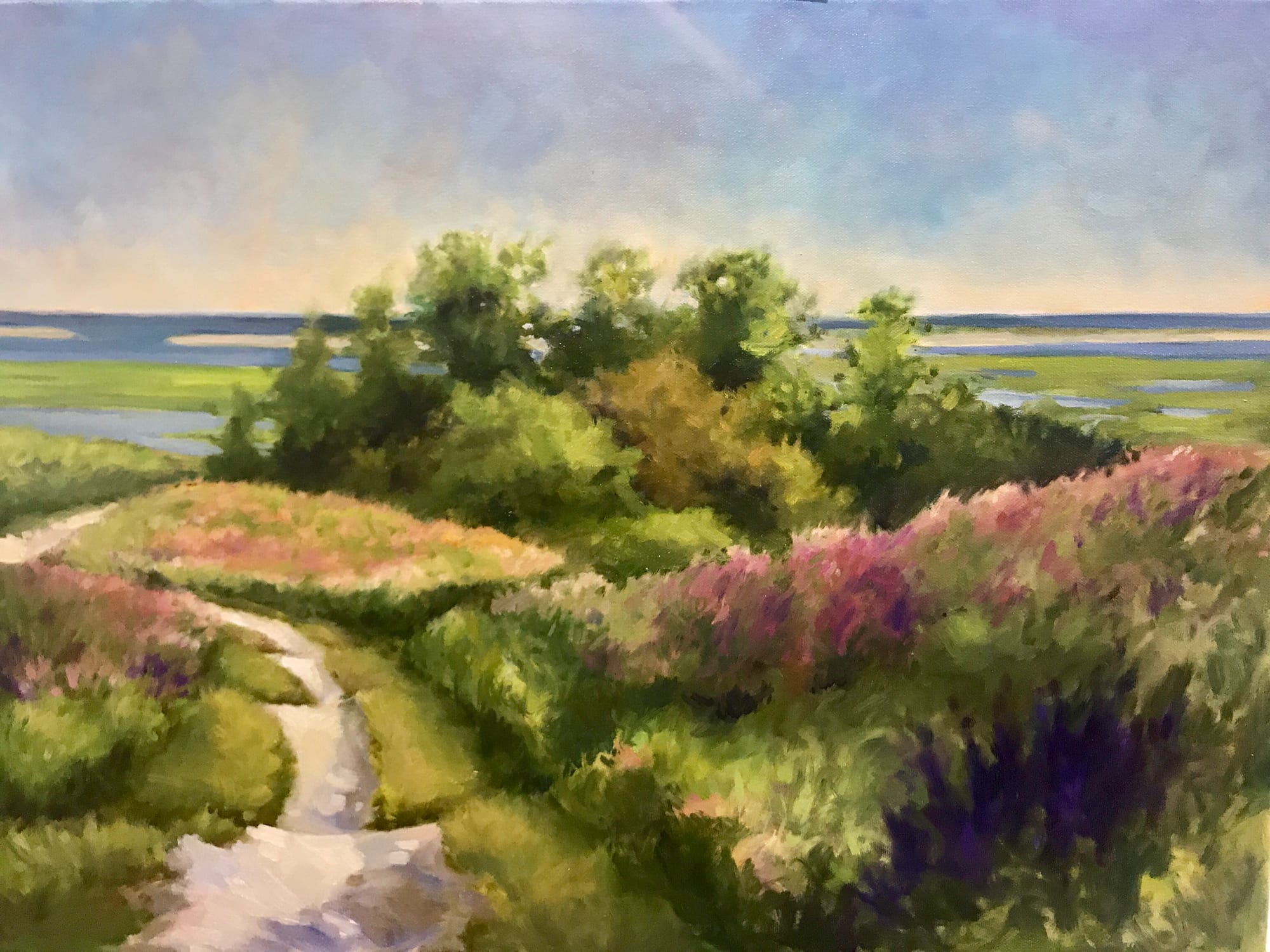 The Most Beautiful Day. Oil, 20x24 inches. Painting by Lorraine Skelskey-Chapin.