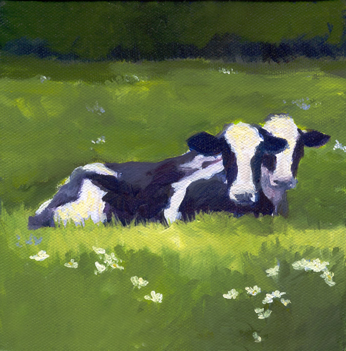 Twins. Painting by Lorraine Skelskey-Chapin.